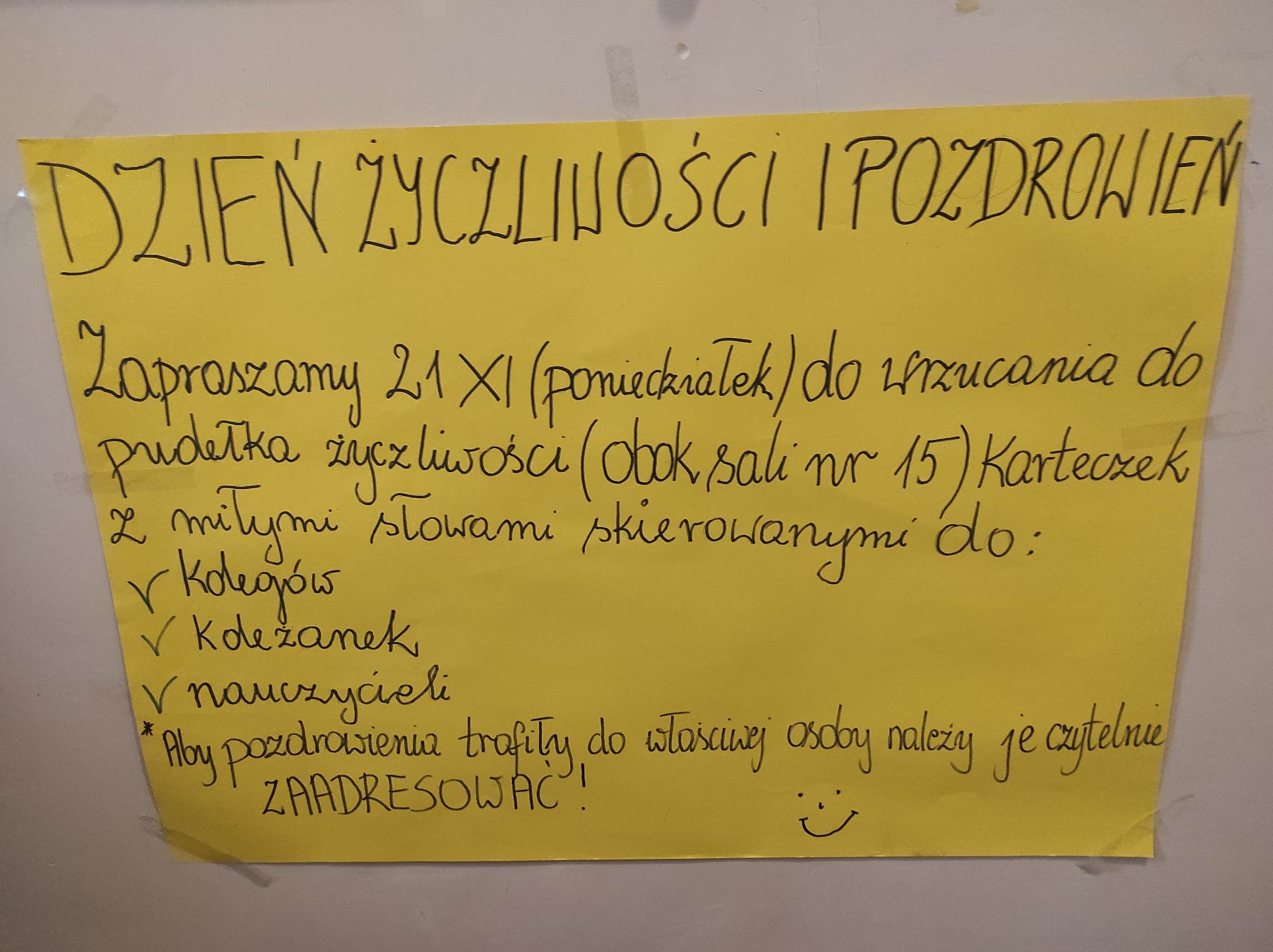 Bądż życzliwy Plakat informacyjny