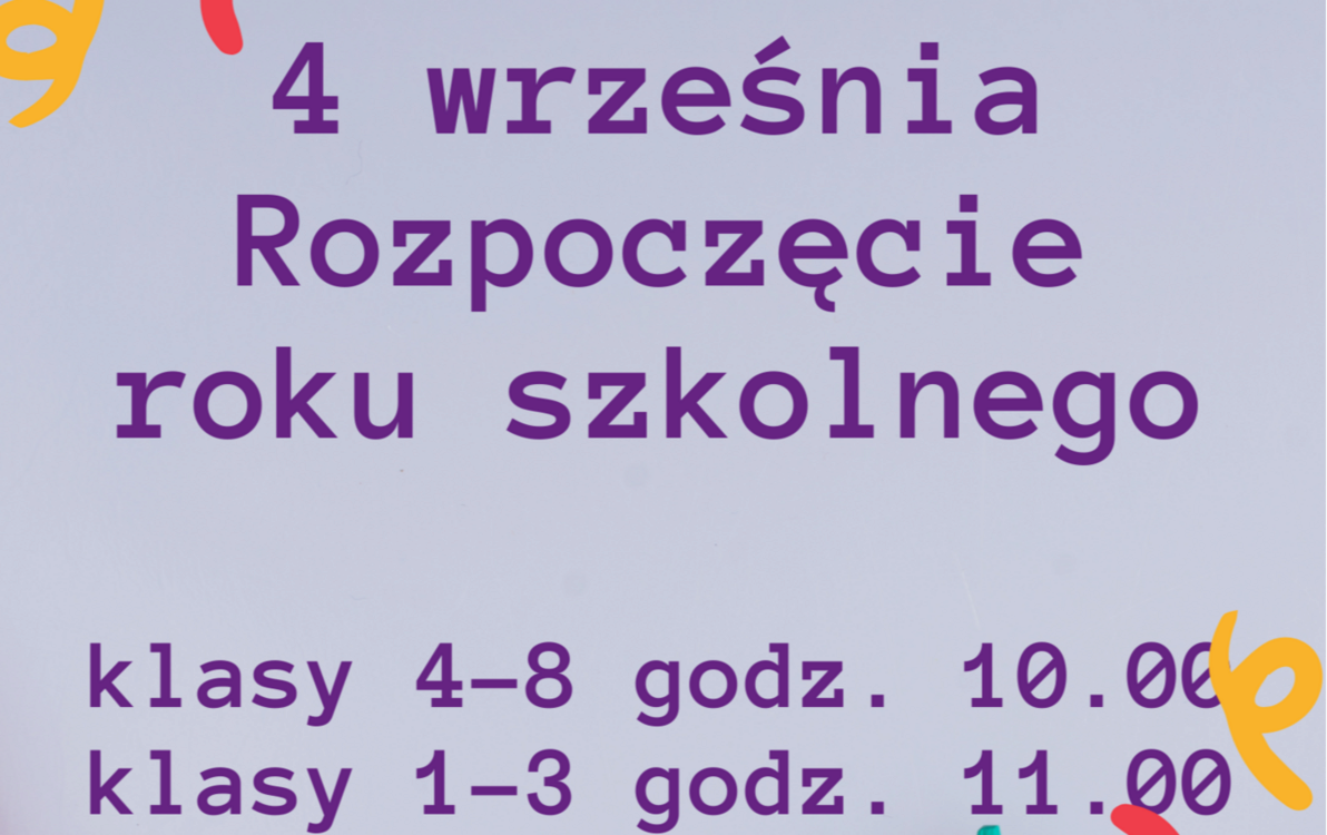 Zdjęcie do Rozpoczęcie roku szkolnego
